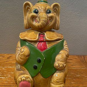 Vintage Japan Gift Craft Elephant Cookie Jar